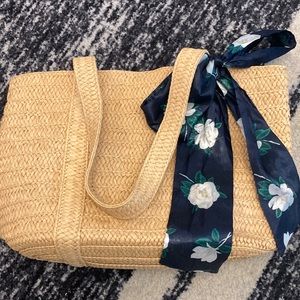 Draper James straw tote bag